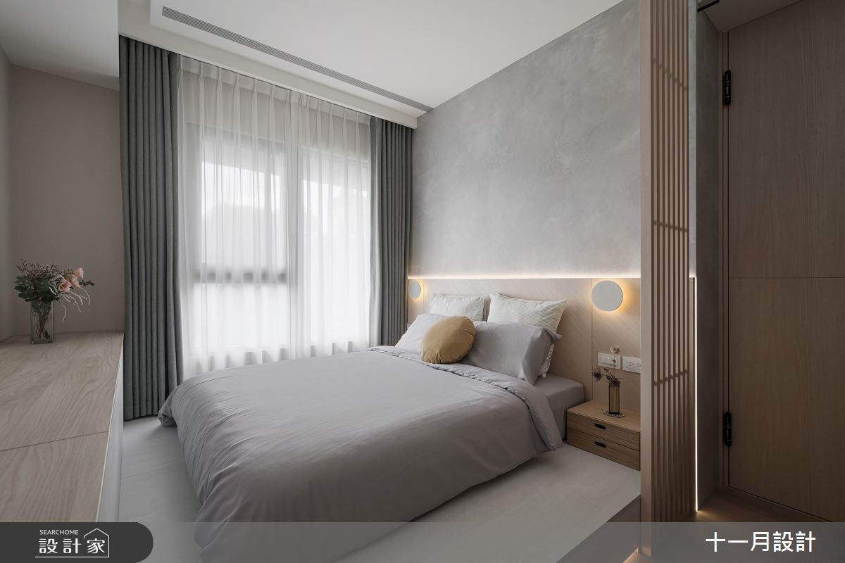 17坪新成屋(5年以下)＿日式無印風臥室案例圖片＿十一月設計＿十一月_Lu Residence之14