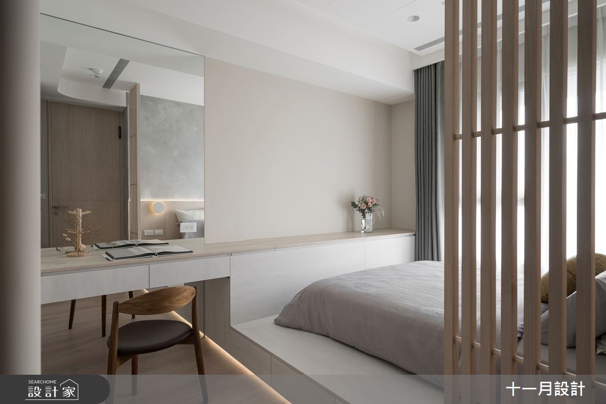 17坪新成屋(5年以下)＿日式無印風臥室案例圖片＿十一月設計＿十一月_Lu Residence之13