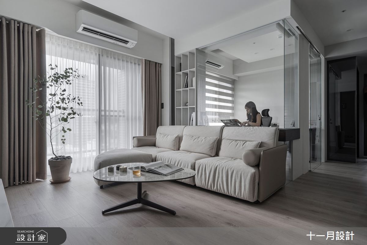 15坪新成屋(5年以下)＿現代風客廳案例圖片＿十一月設計＿十一月_ZL Residence之5