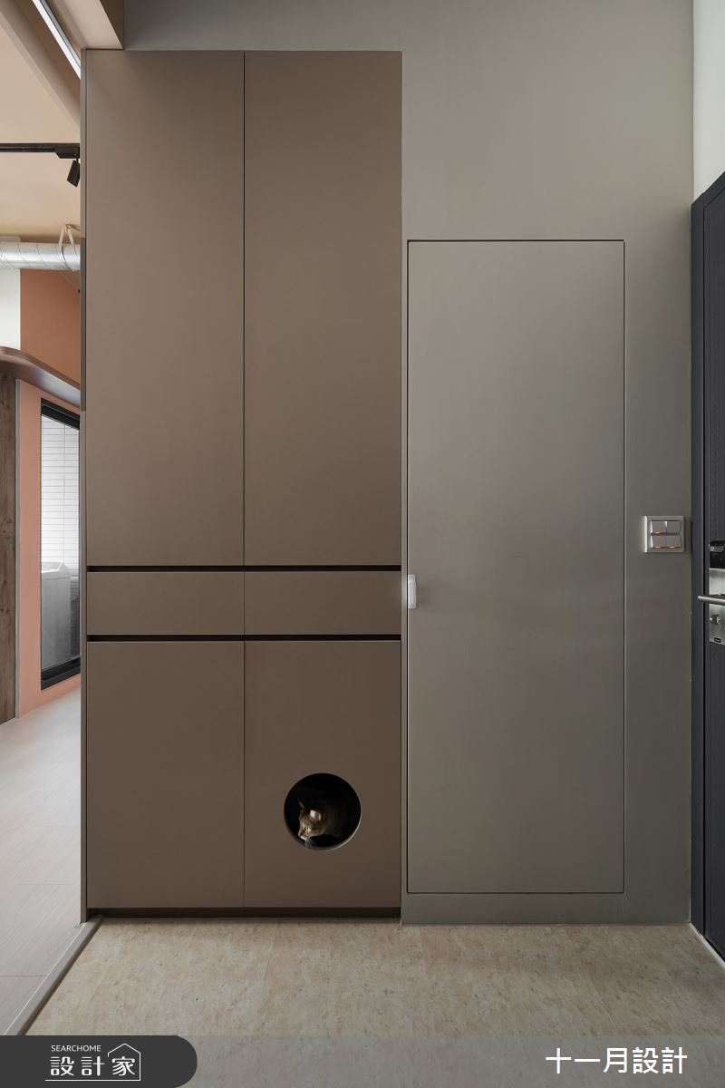 10坪新成屋(5年以下)＿混搭風玄關寵物案例圖片＿十一月設計＿十一月_We Residence之2