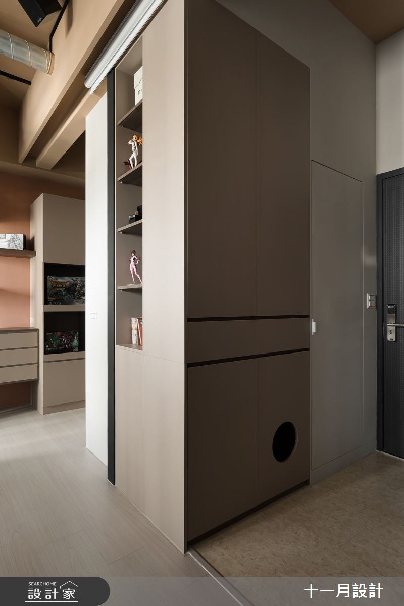 10坪新成屋(5年以下)＿混搭風玄關寵物案例圖片＿十一月設計＿十一月_We Residence之3