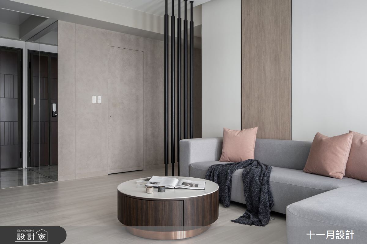 26坪新成屋(5年以下)＿現代風玄關客廳案例圖片＿十一月設計＿十一月_J Residence之4