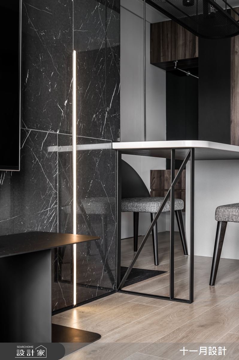 25坪新成屋(5年以下)＿現代風客廳餐廳案例圖片＿十一月設計＿十一月_L Residence之5