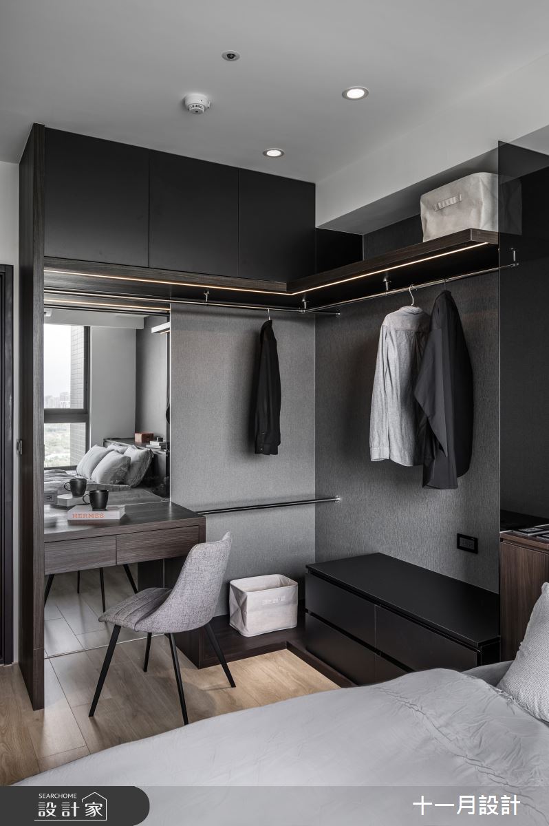 25坪新成屋(5年以下)＿現代風臥室案例圖片＿十一月設計＿十一月_L Residence之11