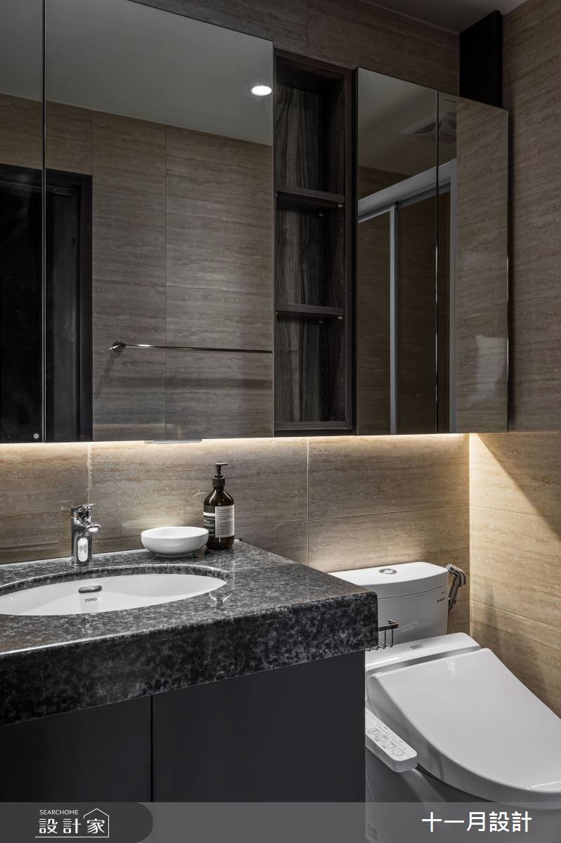 25坪新成屋(5年以下)＿現代風浴室案例圖片＿十一月設計＿十一月_L Residence之12