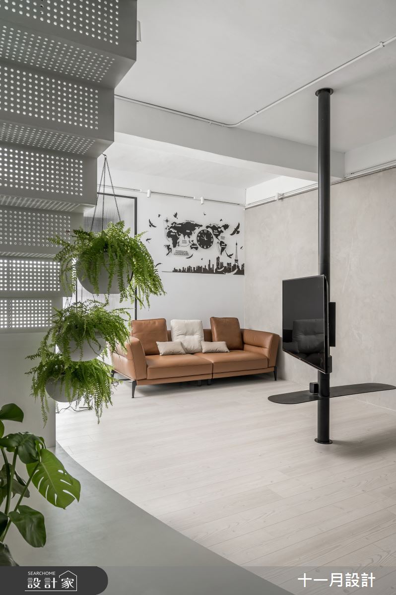 75坪老屋(31~40年)＿混搭風客廳樓梯案例圖片＿十一月設計＿十一月_WZ Residence之7