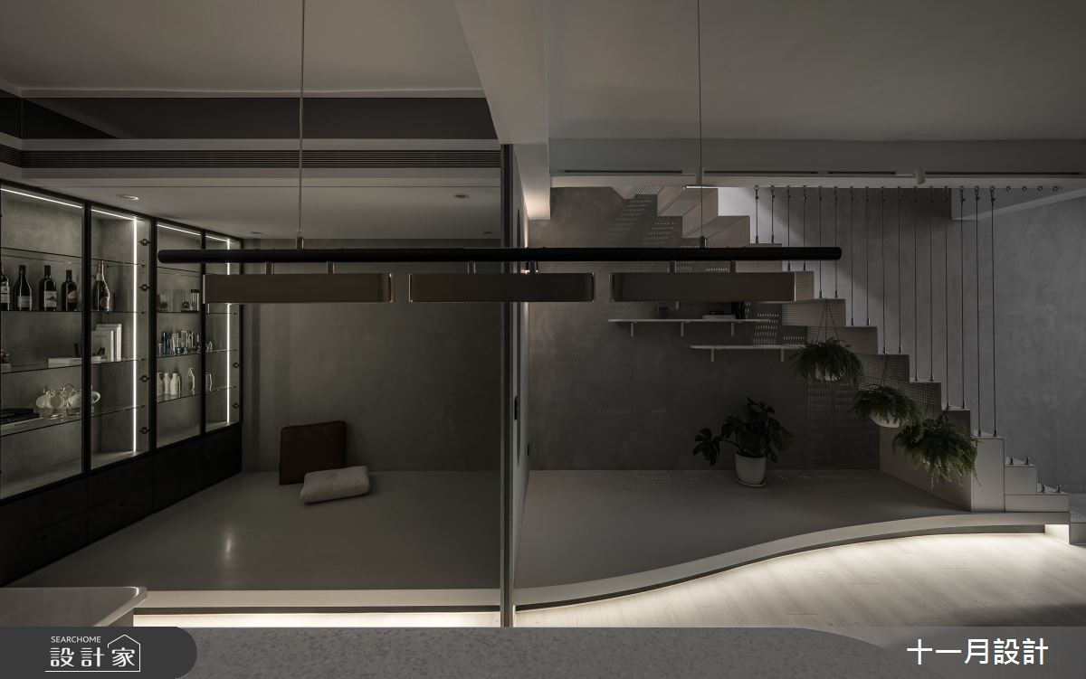 75坪老屋(31~40年)＿混搭風客廳樓梯案例圖片＿十一月設計＿十一月_WZ Residence之9