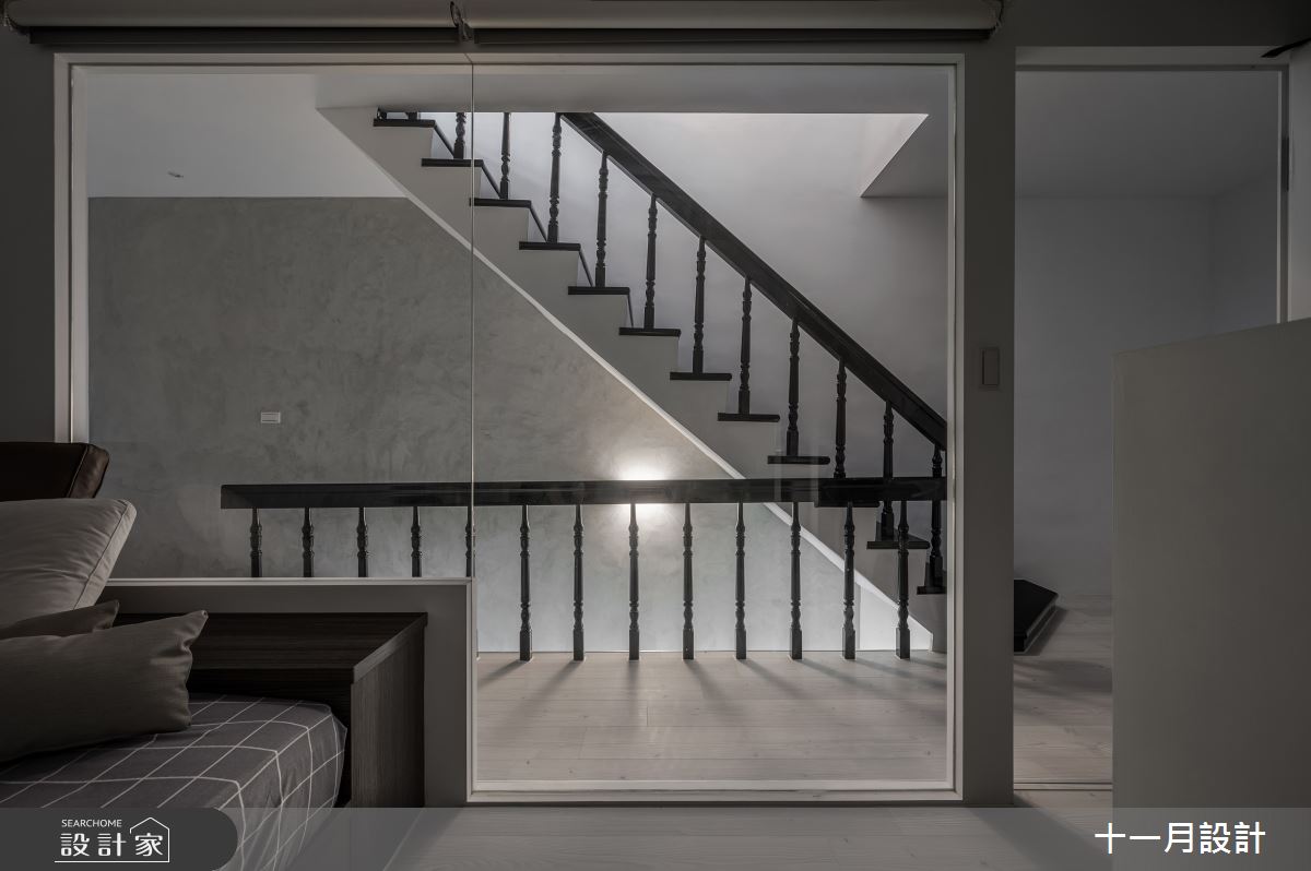 75坪老屋(31~40年)＿混搭風臥室樓梯案例圖片＿十一月設計＿十一月_WZ Residence之13
