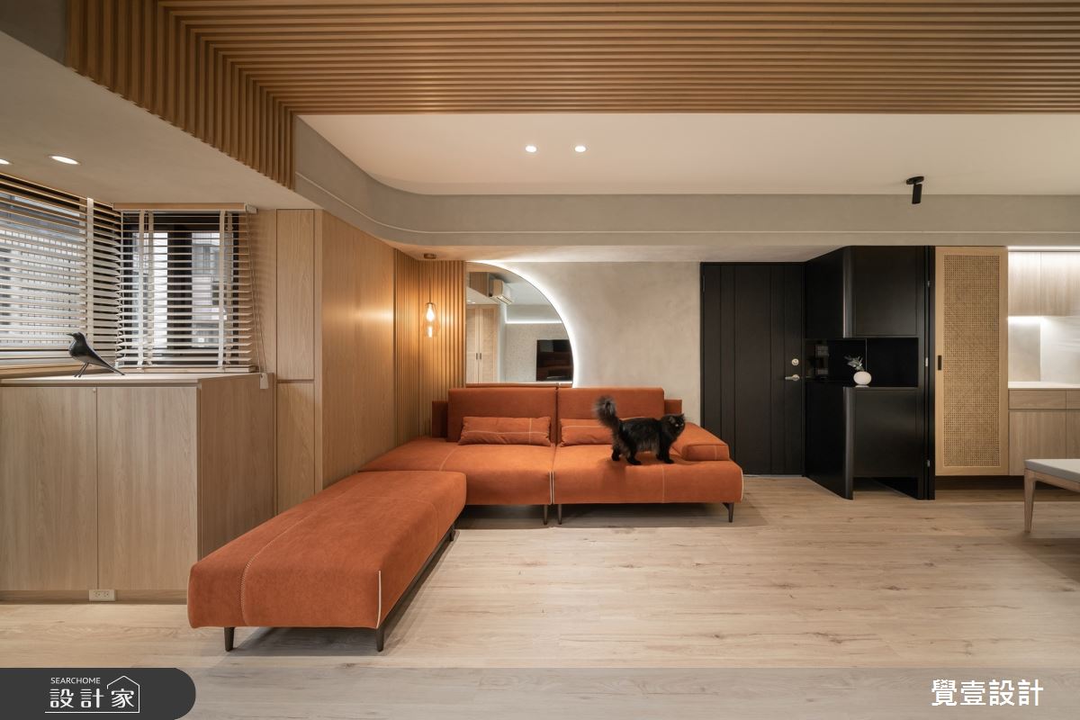 32坪新成屋(5年以下)＿日式北歐風客廳案例圖片＿覺壹設計＿覺壹_新竹_日式北歐風之7