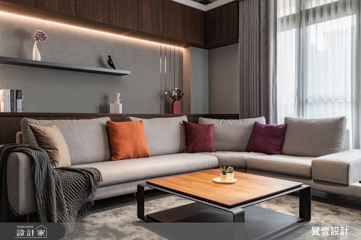 100坪新成屋(5年以下)＿現代風客廳案例圖片＿覺壹設計＿覺壹_苗栗_現代風_新成屋之4
