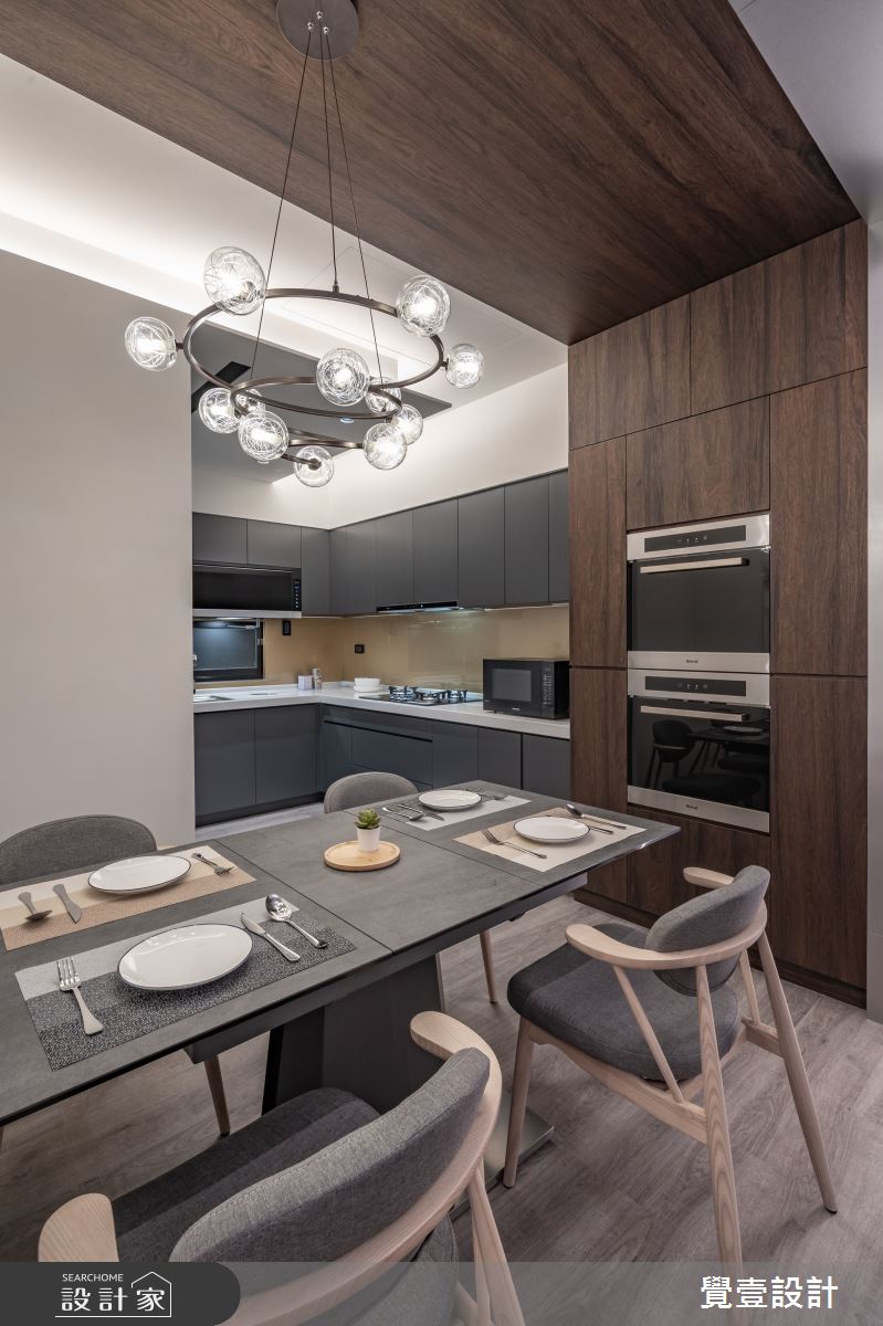 100坪新成屋(5年以下)＿現代風餐廳廚房案例圖片＿覺壹設計＿覺壹_苗栗_現代風_新成屋之9