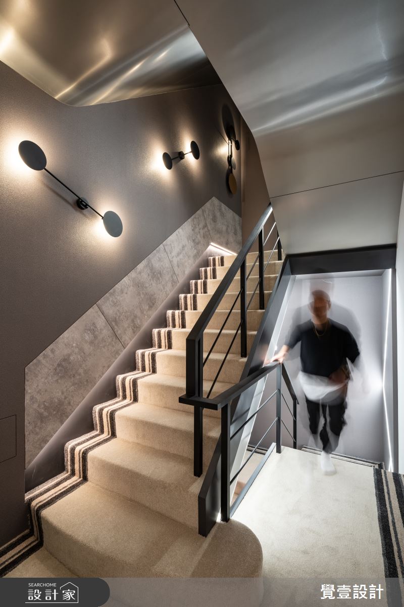 100坪新成屋(5年以下)＿現代風樓梯案例圖片＿覺壹設計＿覺壹_苗栗_現代風_新成屋之13