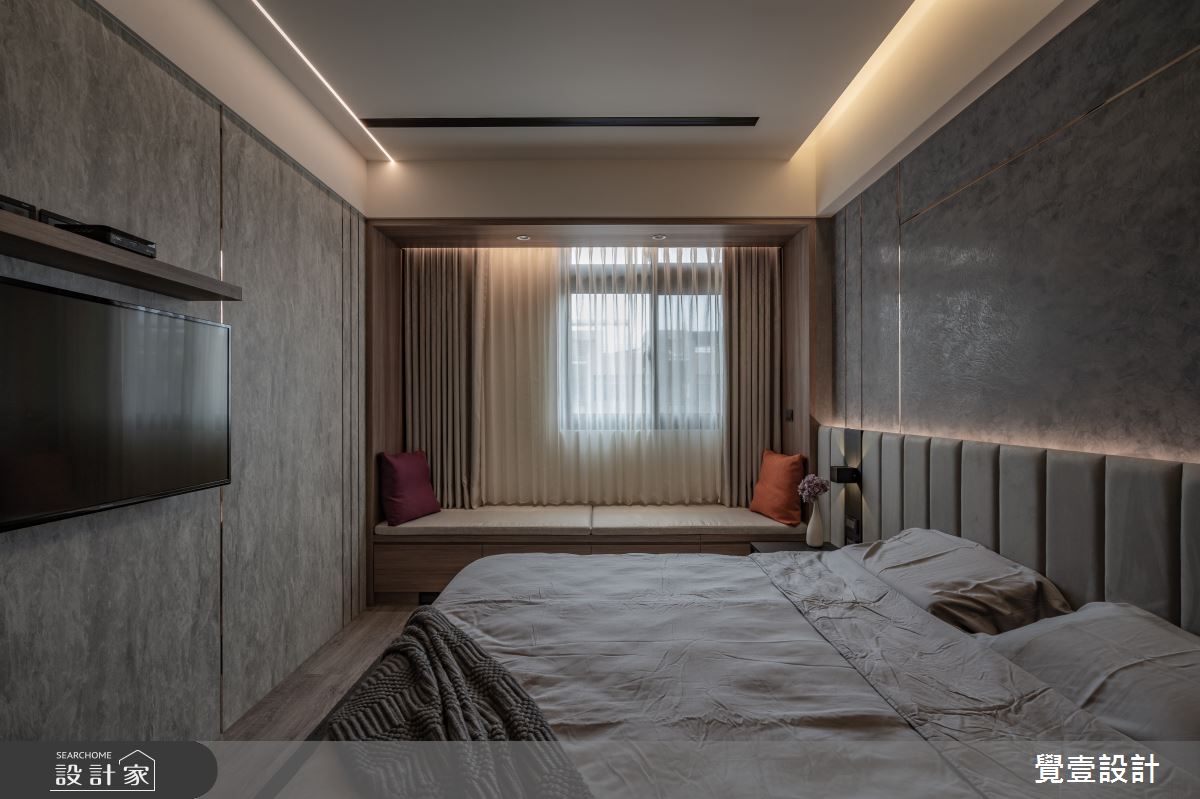 100坪新成屋(5年以下)＿現代風臥室臥榻案例圖片＿覺壹設計＿覺壹_苗栗_現代風_新成屋之17