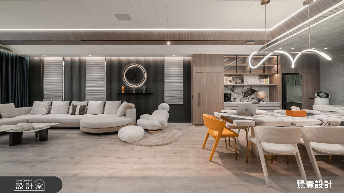 120坪中古屋(5~15年)＿混搭風客廳餐廳案例圖片＿覺壹設計＿覺壹_苗栗_混搭風之20
