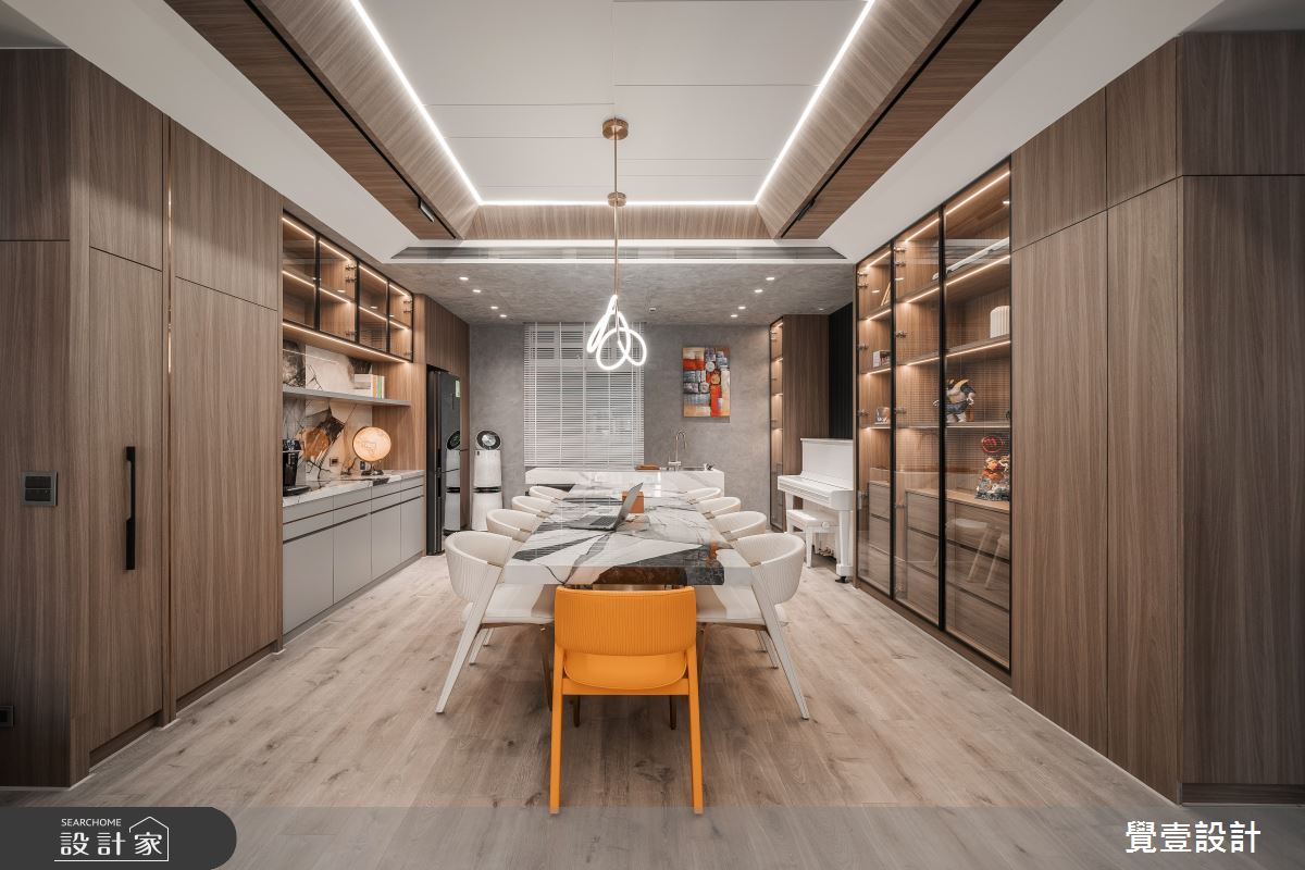 120坪中古屋(5~15年)＿混搭風餐廳中島案例圖片＿覺壹設計＿覺壹_苗栗_混搭風之22