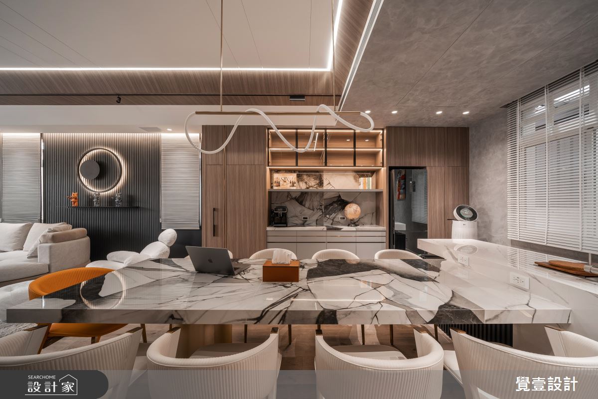 120坪中古屋(5~15年)＿混搭風餐廳中島案例圖片＿覺壹設計＿覺壹_苗栗_混搭風之25