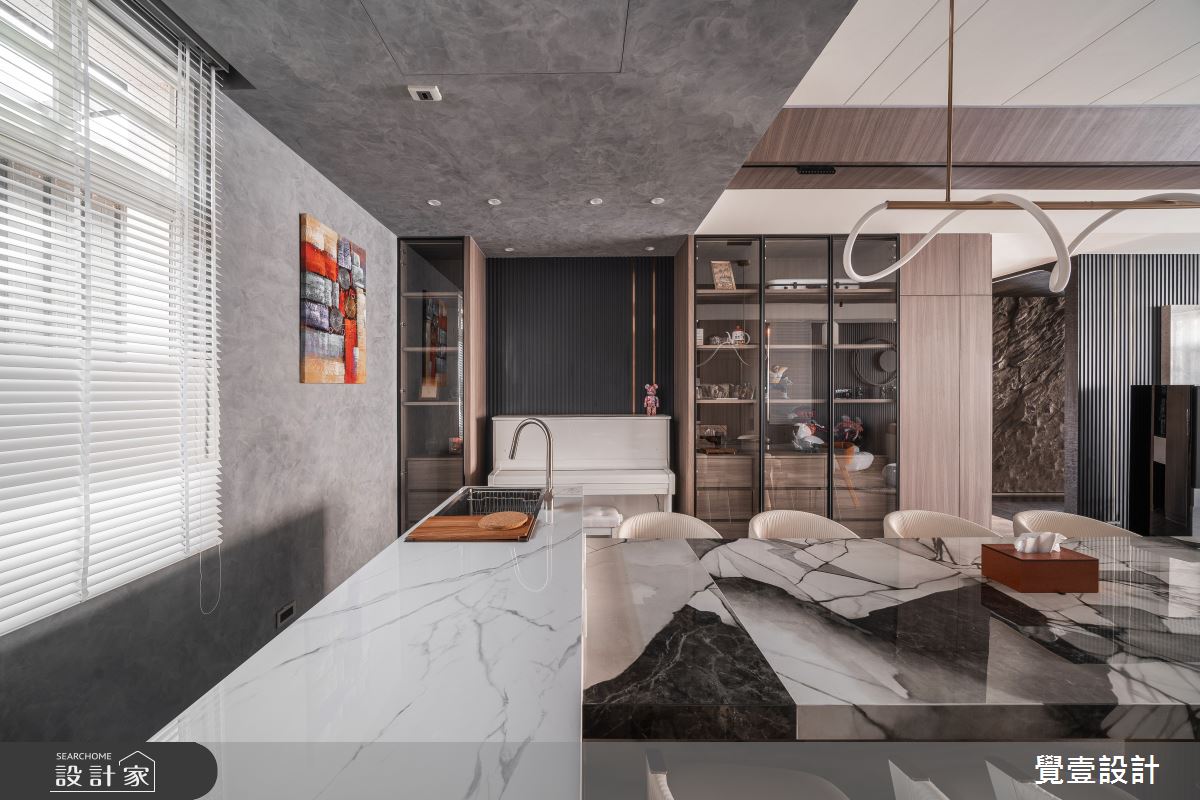 120坪中古屋(5~15年)＿混搭風餐廳中島案例圖片＿覺壹設計＿覺壹_苗栗_混搭風之28