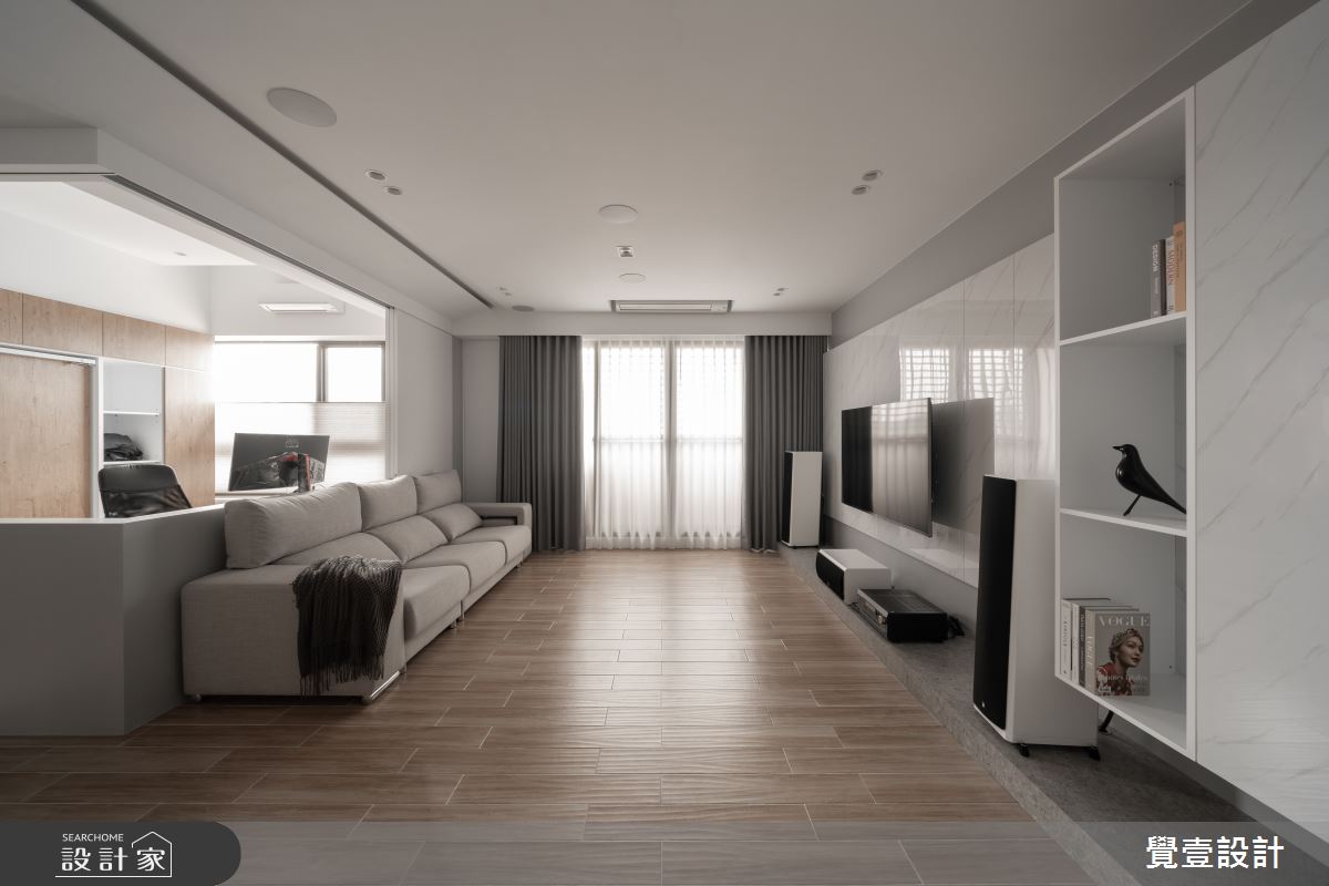 28坪＿現代風客廳案例圖片＿覺壹設計＿覺壹_苗栗_現代風之9