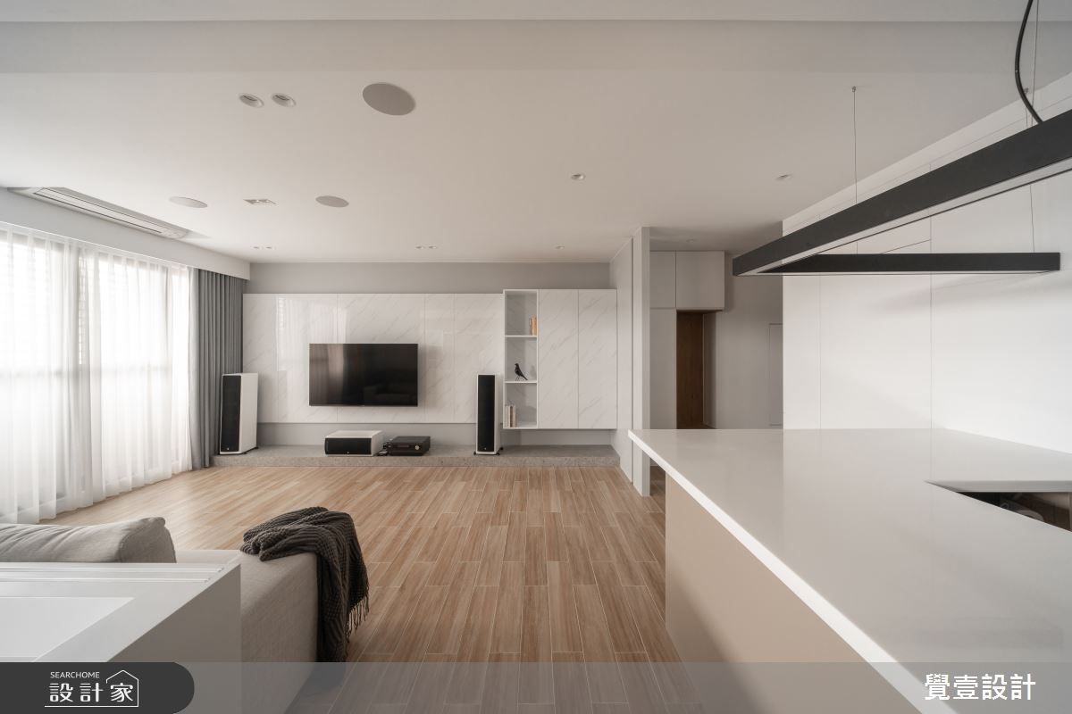 28坪＿現代風客廳餐廳中島案例圖片＿覺壹設計＿覺壹_苗栗_現代風之1