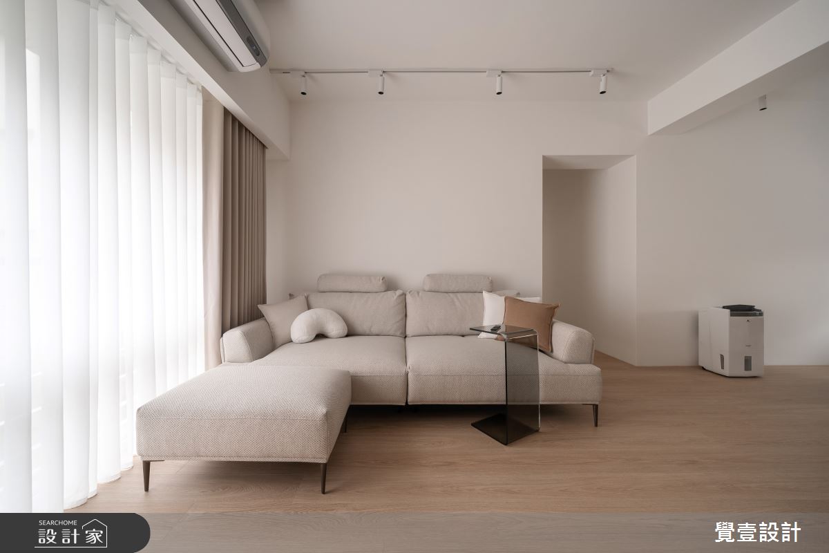 20坪新成屋(5年以下)＿日式北歐風客廳案例圖片＿覺壹設計＿覺壹_新竹_日式北歐風-20坪之2