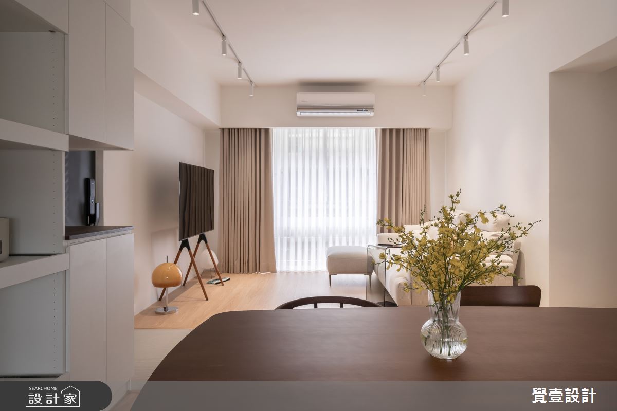 20坪新成屋(5年以下)＿日式北歐風客廳餐廳案例圖片＿覺壹設計＿覺壹_新竹_日式北歐風-20坪之11