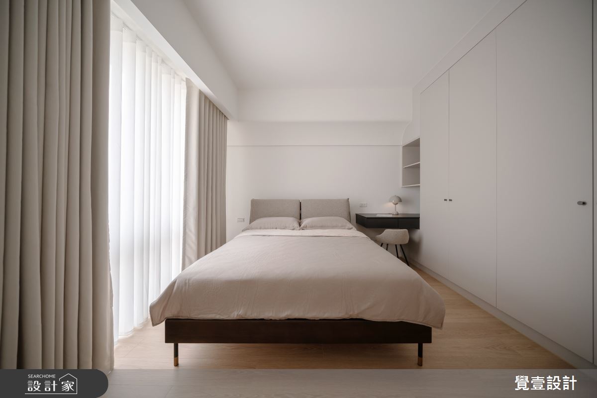 20坪新成屋(5年以下)＿日式北歐風臥室案例圖片＿覺壹設計＿覺壹_新竹_日式北歐風-20坪之18