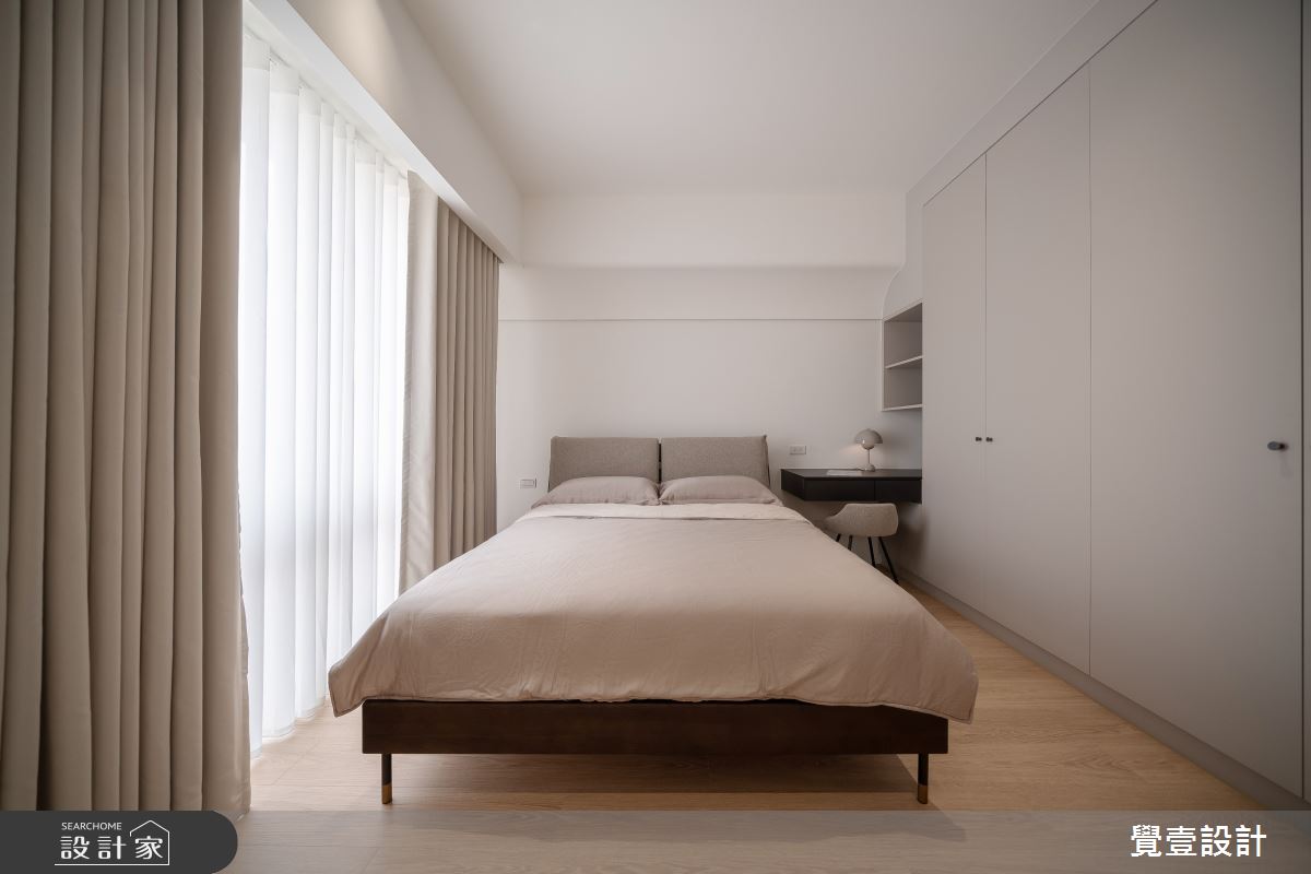 20坪新成屋(5年以下)＿日式北歐風臥室案例圖片＿覺壹設計＿覺壹_新竹_日式北歐風-20坪之19