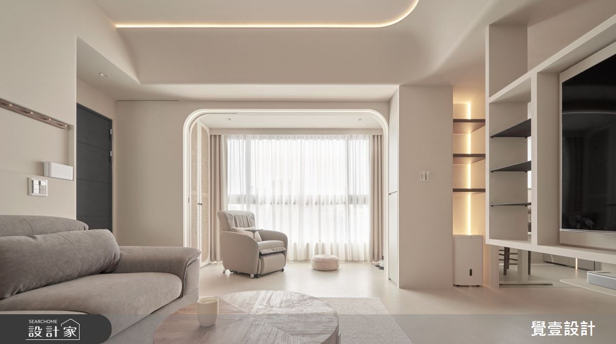 32坪老屋(31~40年)＿韓系簡約風玄關客廳案例圖片＿覺壹設計＿覺壹_台北_韓系簡約風之3