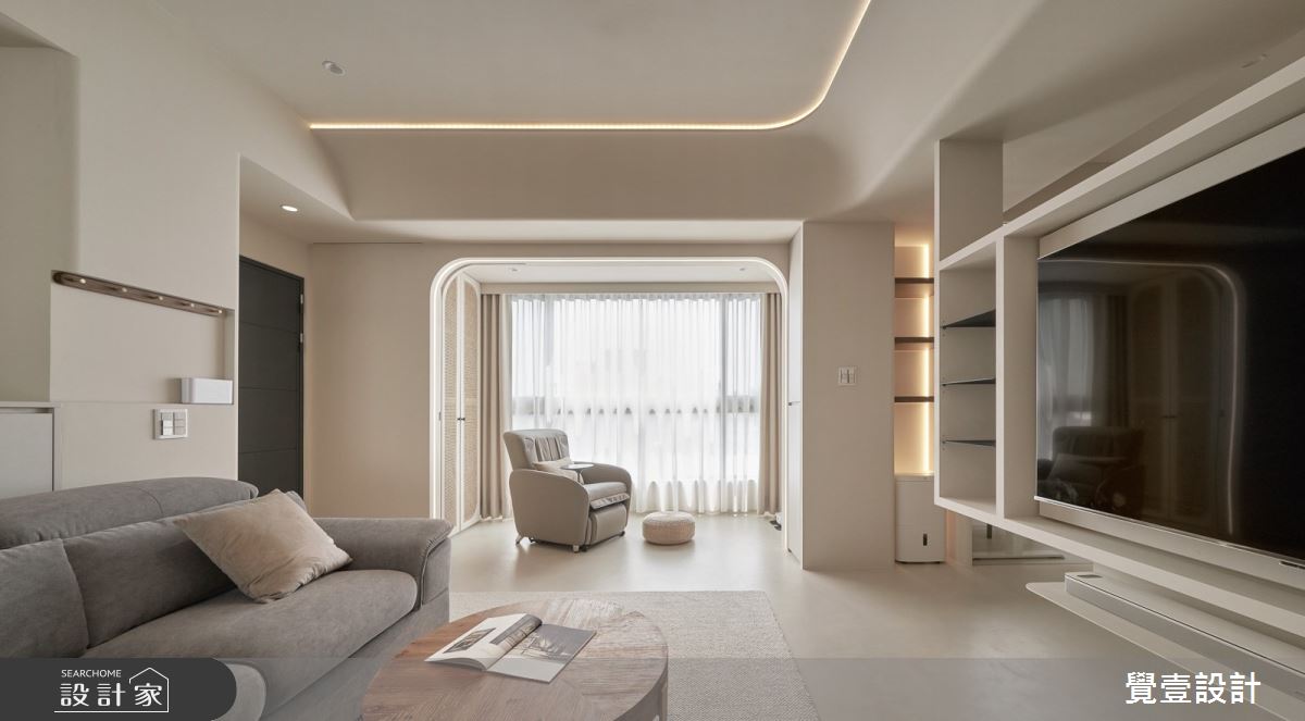 32坪老屋(31~40年)＿韓系簡約風玄關客廳案例圖片＿覺壹設計＿覺壹_台北_韓系簡約風之7