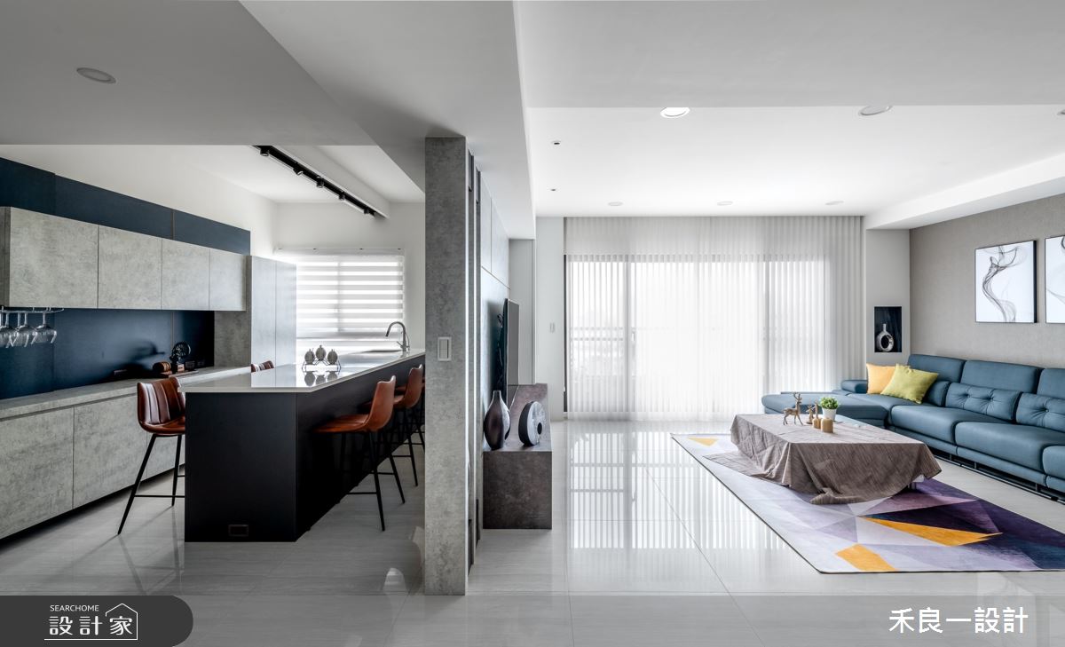38坪新成屋(5年以下)＿現代風客廳餐廳案例圖片＿禾良一設計＿禾良一_淵默禮居_台中之3