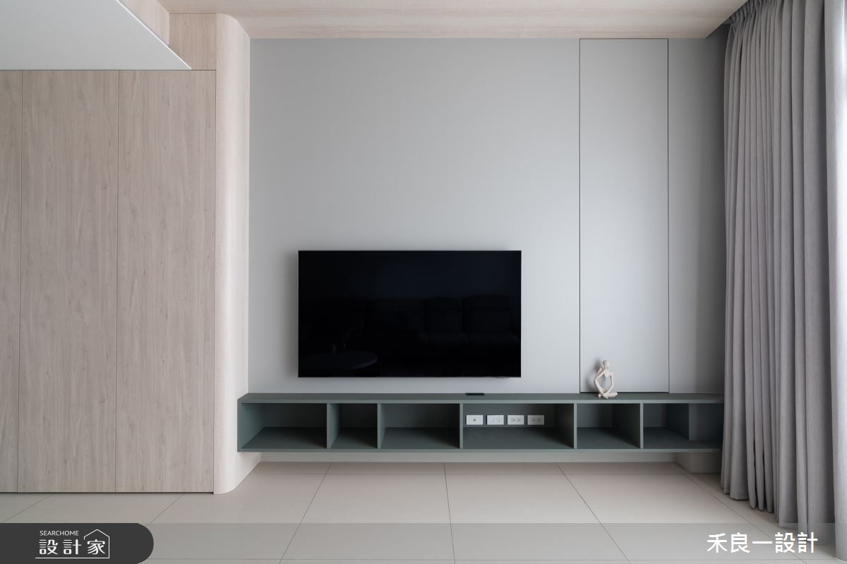 36坪新成屋(5年以下)＿現代風客廳案例圖片＿禾良一設計＿禾良一_相承質韻_台中之2