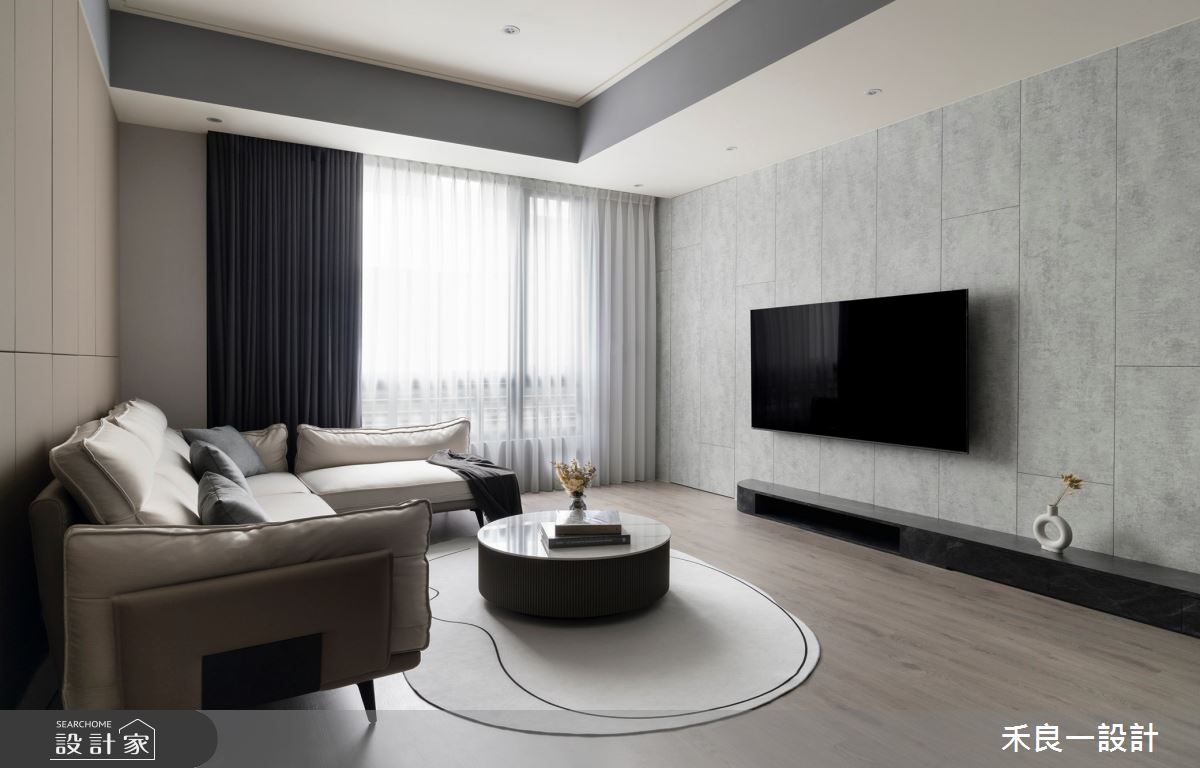 50坪新成屋(5年以下)＿現代風客廳案例圖片＿禾良一設計＿禾良一_L HOUSE_台中之2