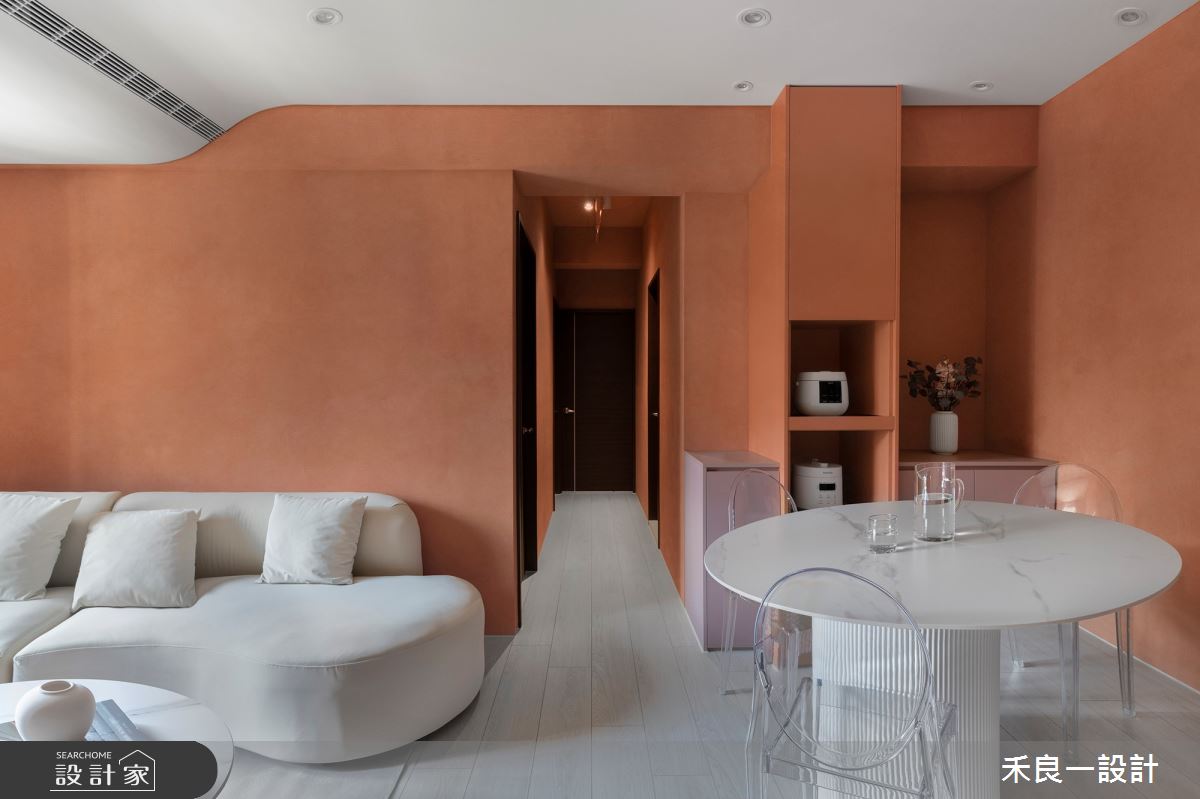 17坪新成屋(5年以下)＿現代風客廳餐廳案例圖片＿禾良一設計＿禾良一_VIVID_台中之2