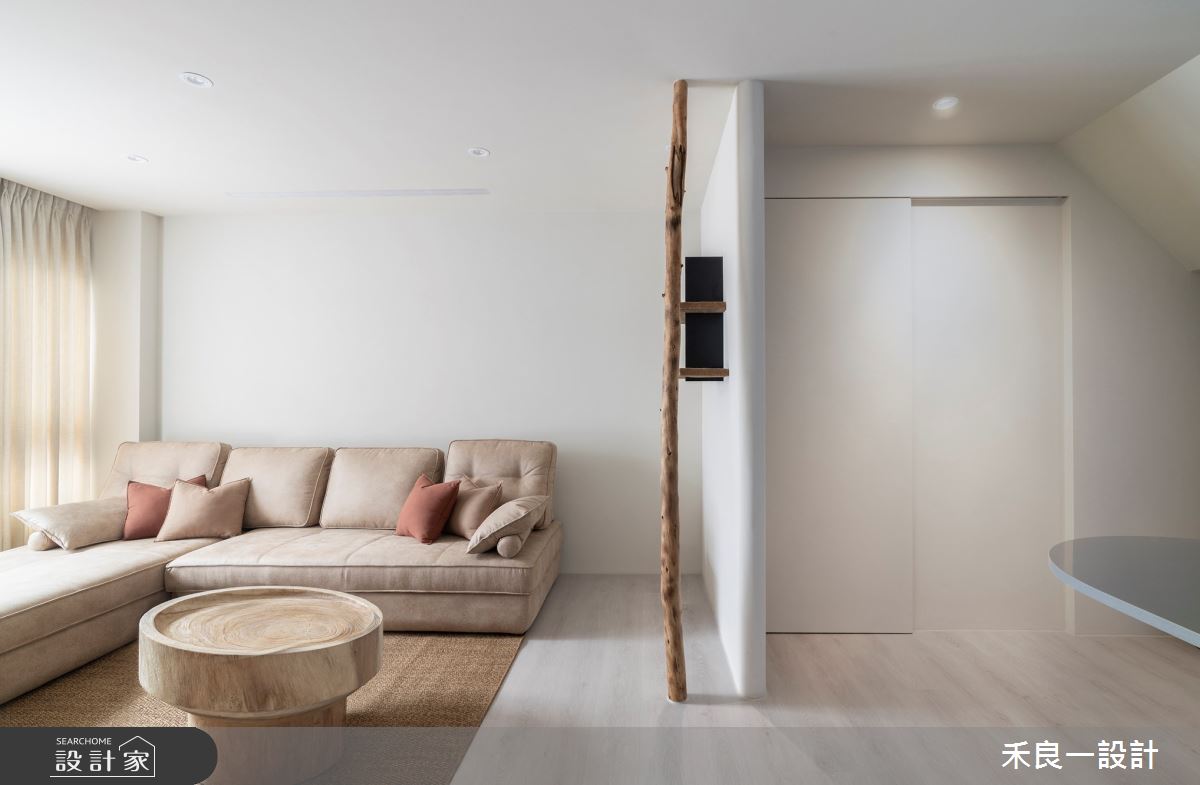 55坪新成屋(5年以下)＿日式侘寂風客廳案例圖片＿禾良一設計＿禾良一_MU MU_台中之3