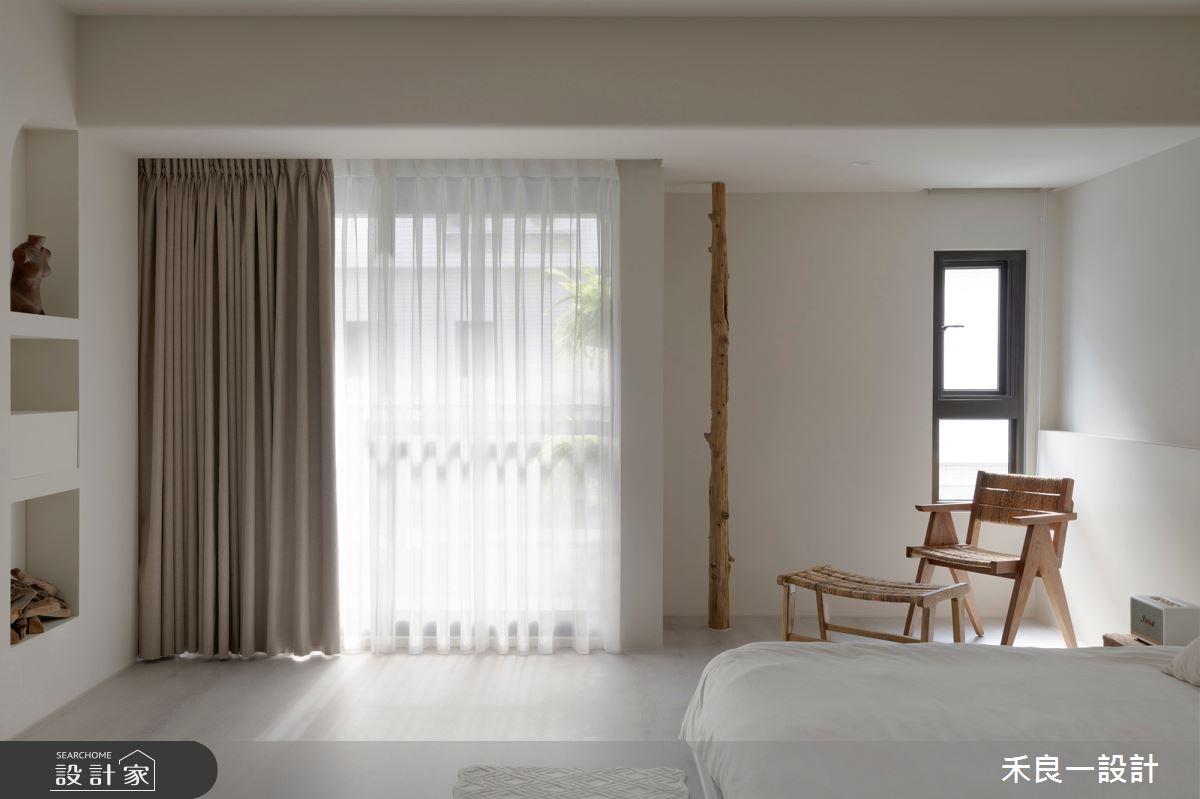 55坪新成屋(5年以下)＿日式侘寂風臥室案例圖片＿禾良一設計＿禾良一_MU MU_台中之10