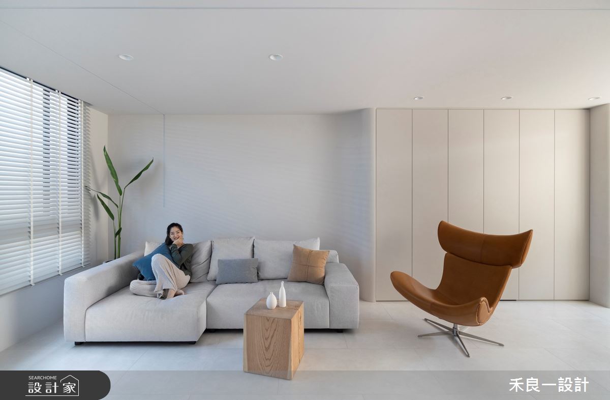 38坪老屋(16~30年)＿現代風客廳案例圖片＿禾良一設計＿禾良一_止靜_台中之4