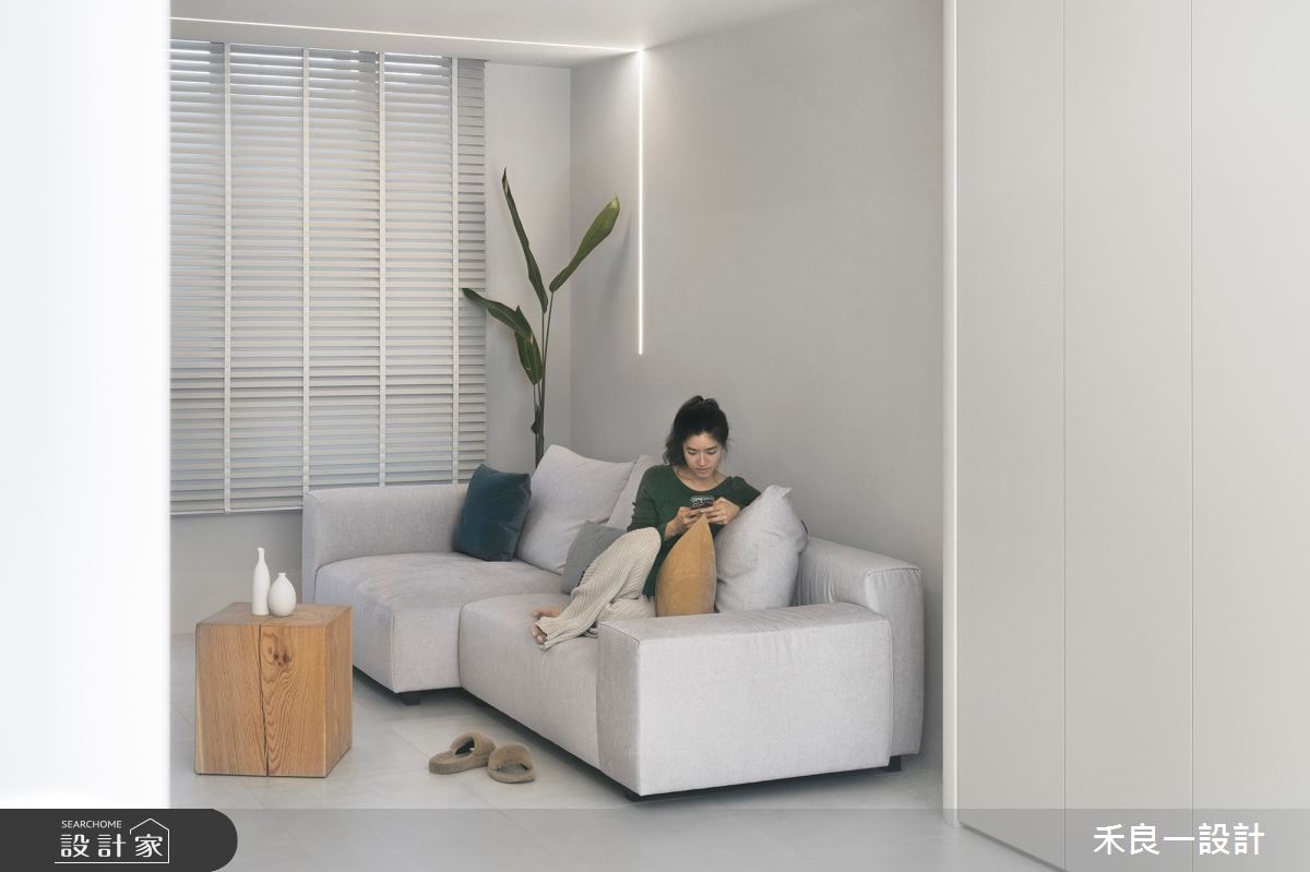 38坪老屋(16~30年)＿現代風客廳案例圖片＿禾良一設計＿禾良一_止靜_台中之5