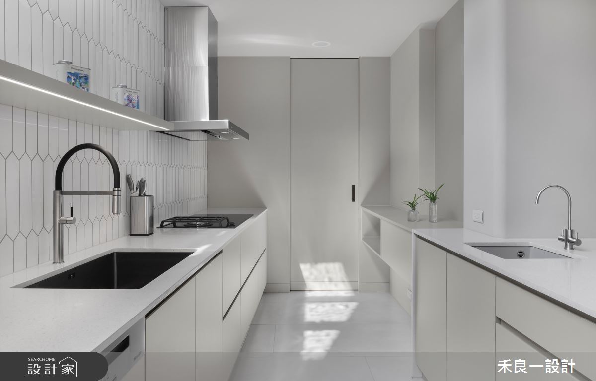 38坪老屋(16~30年)＿現代風廚房中島案例圖片＿禾良一設計＿禾良一_止靜_台中之13