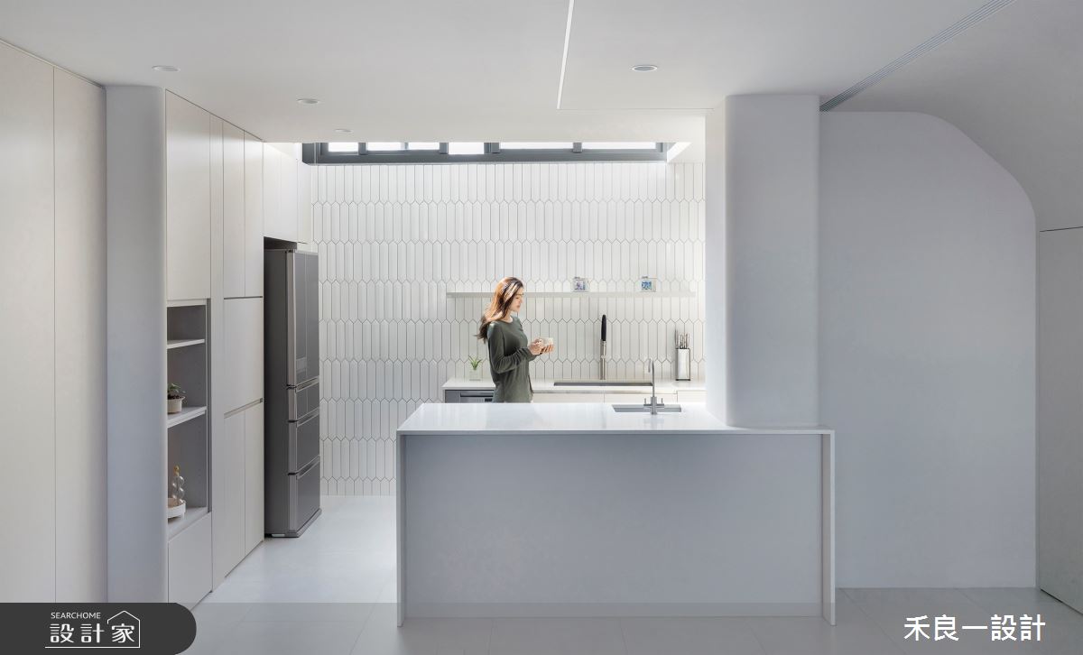 38坪老屋(16~30年)＿現代風廚房中島案例圖片＿禾良一設計＿禾良一_止靜_台中之9