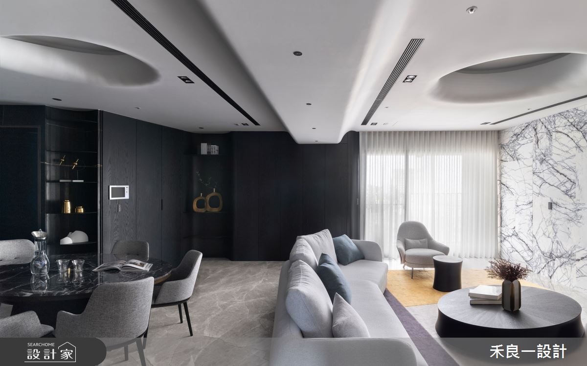 38坪毛胚屋＿混搭風客廳餐廳案例圖片＿禾良一設計＿禾良一_磊境_台中親家雲硯之9