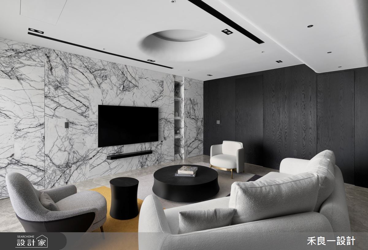 38坪毛胚屋＿混搭風客廳案例圖片＿禾良一設計＿禾良一_磊境_台中親家雲硯之13