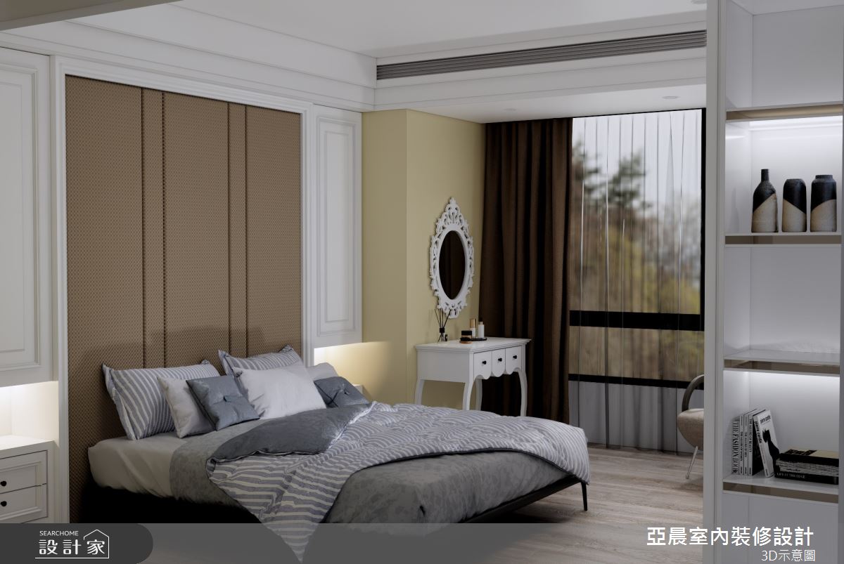 36坪新成屋(5年以下)＿新古典臥室案例圖片＿亞晨室內裝修設計工程有限公司＿亞晨_04之7