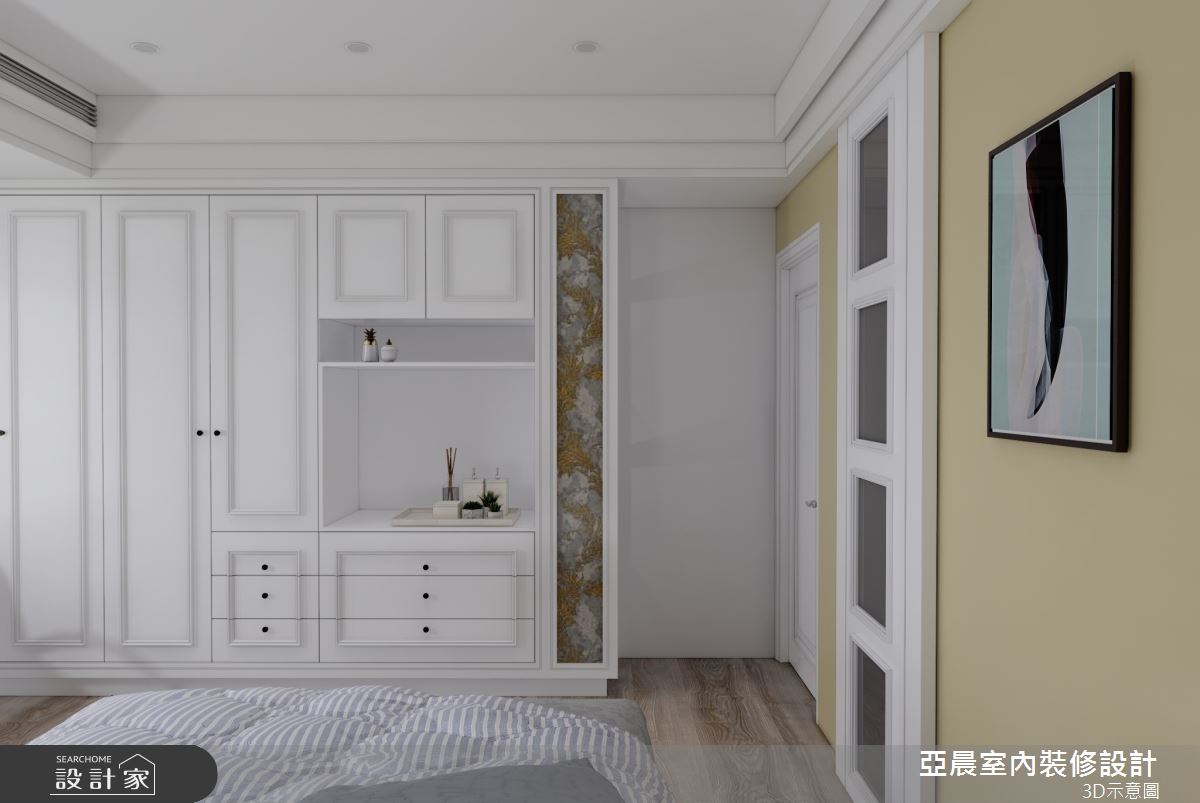 36坪新成屋(5年以下)＿新古典臥室案例圖片＿亞晨室內裝修設計工程有限公司＿亞晨_04之11