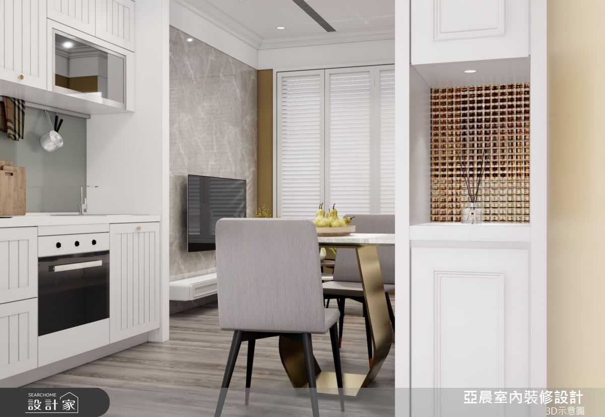 新成屋(5年以下)＿新古典餐廳廚房案例圖片＿亞晨室內裝修設計工程有限公司＿亞晨_06之5