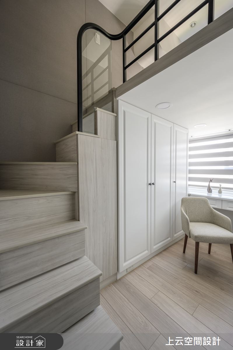 新成屋(5年以下)＿新古典書房樓梯案例圖片＿上云空間設計＿上云_浪漫漫想-古典小宅之23