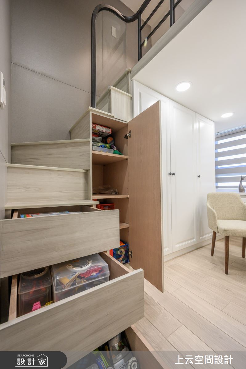 新成屋(5年以下)＿新古典書房樓梯儲藏室案例圖片＿上云空間設計＿上云_浪漫漫想-古典小宅之25