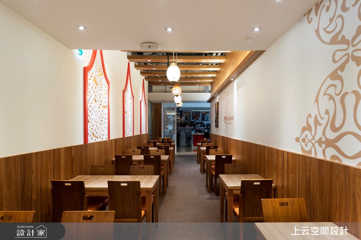 25坪＿異國風商業空間案例圖片＿上云空間設計＿上云_板橋環球-雲象南洋料理之7