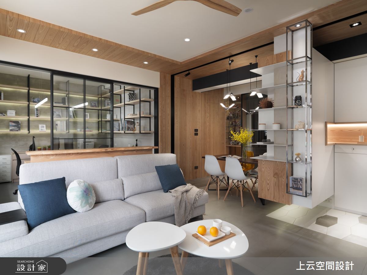 23坪老屋(31~40年)＿現代人文風玄關客廳餐廳案例圖片＿上云空間設計＿上云_上云ｘ木子之8