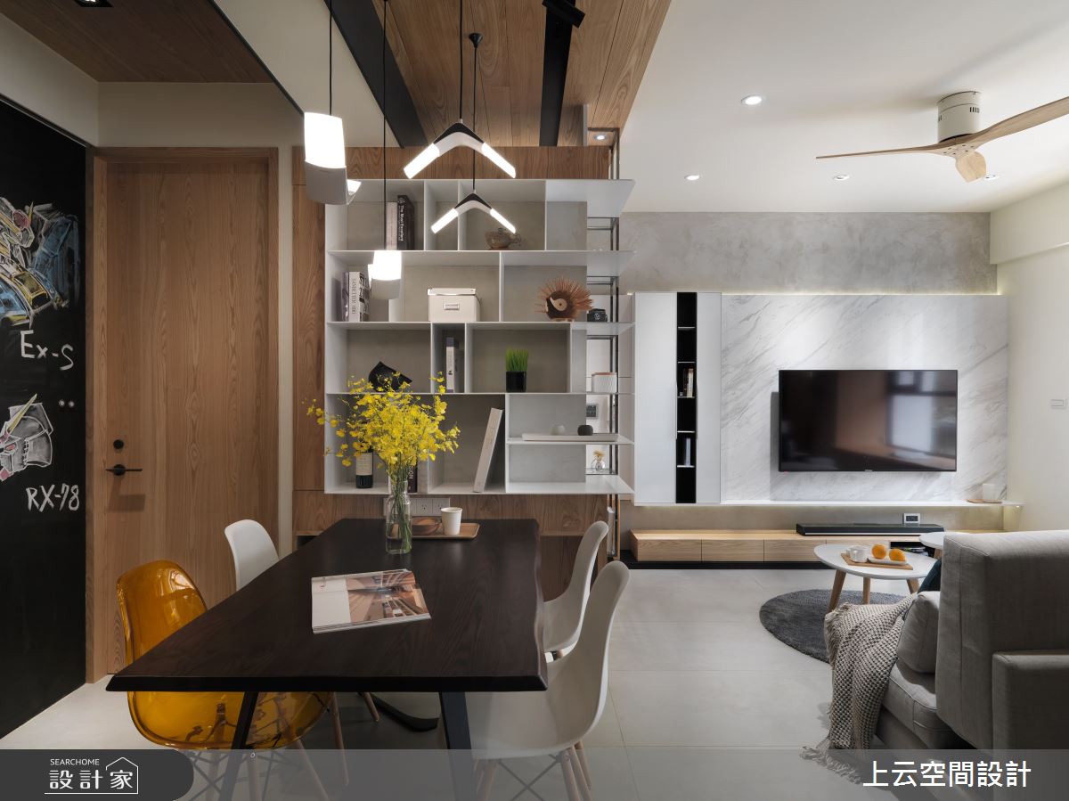 23坪老屋(31~40年)＿現代人文風客廳餐廳案例圖片＿上云空間設計＿上云_上云ｘ木子之14