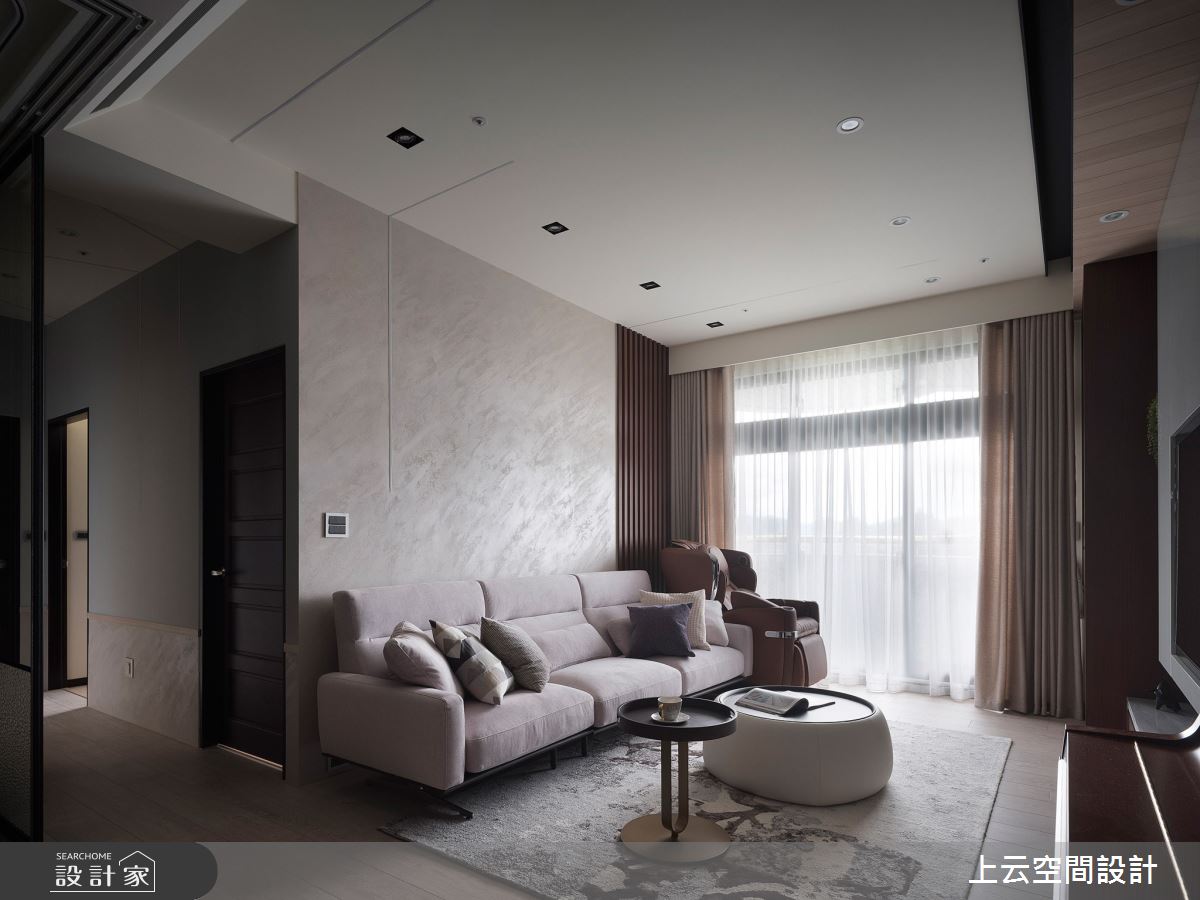32坪新成屋(5年以下)＿現代輕奢風客廳案例圖片＿上云空間設計＿上云_精緻的豪宅饗宴之10